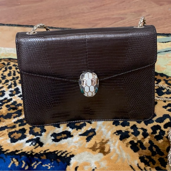 SOLD Bvlgari Bulgari Serpentine Forever Karung Exotic Leather Bag - Picture 8 of 15